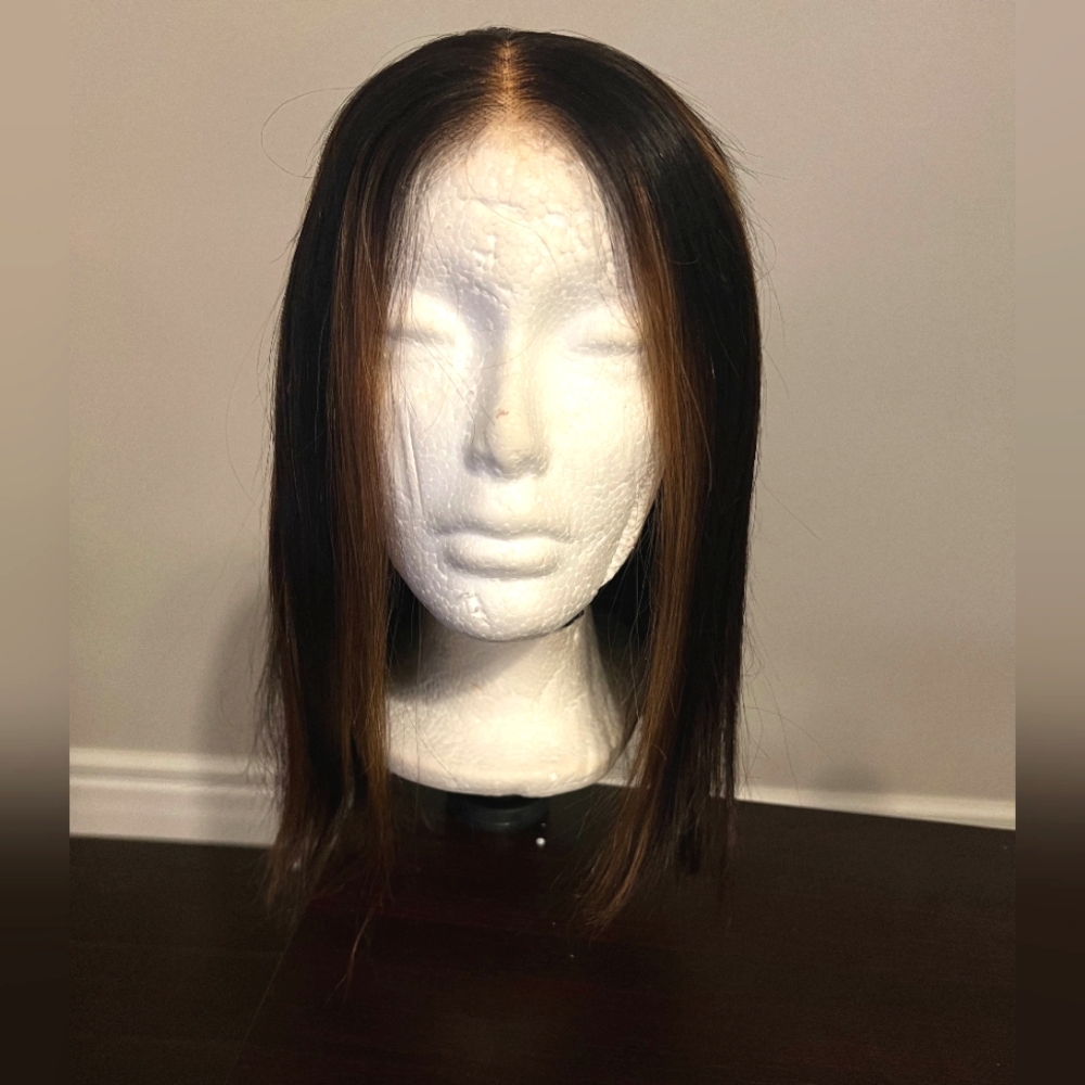 5x6 12 inch Human Hair Bob Wig